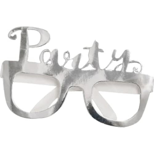 Partyglasögon silver