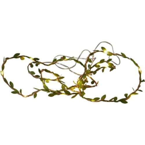 Ljusslinga 20 LED jute batteri ICA