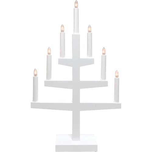 Elljusstake Trapp vit 7 ljus