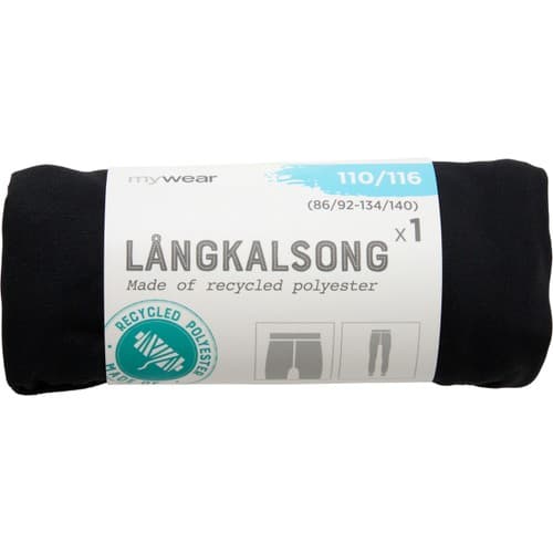 Långkalsong svart 122/128