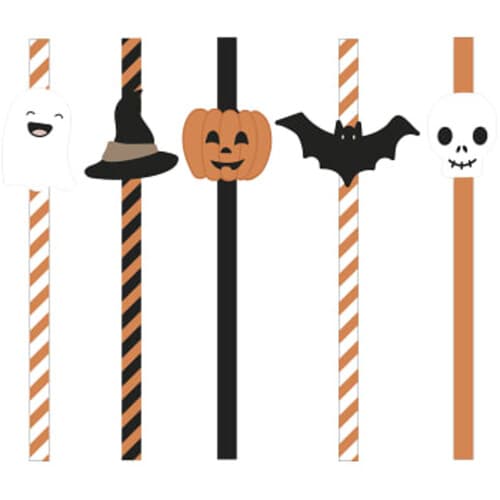 Sugrör Halloween 10-p