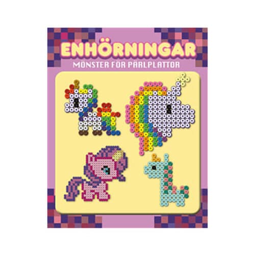 Enhörningar : mönster för pärlplattor