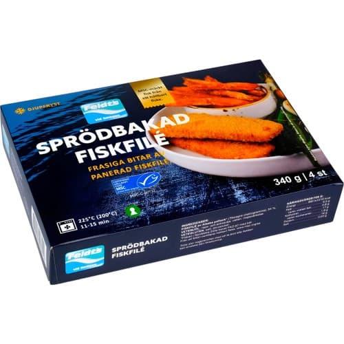 Sprödbakad Fiskfilé Fryst MSC