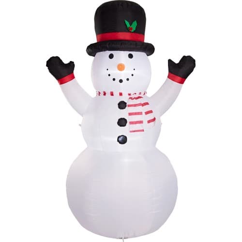 Snögubbe uppblåsbar 8LED