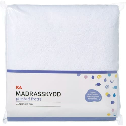 Madrasskydd Plastad Frotté 100x