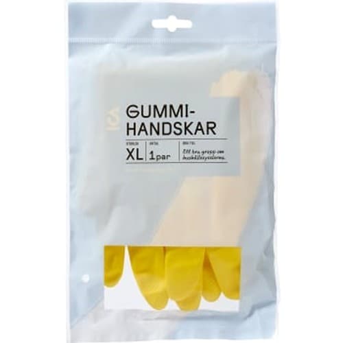 Gummihandskar XL