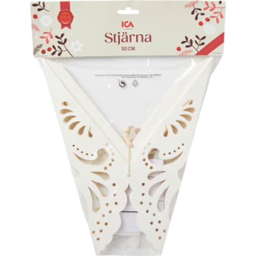 Stjärna Snöflinga Vit
