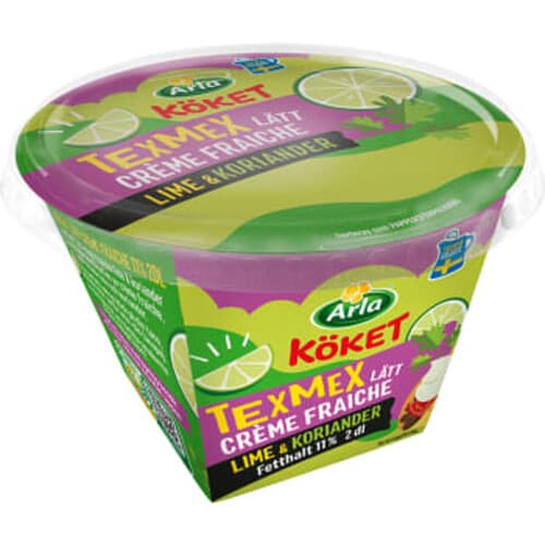 Lätt Crème Fraiche Lime & Koriander 11%