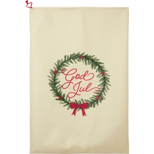 Julklappssäck Krans 65x95cm