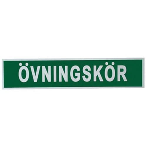 Övningskörningsskylt Bilman