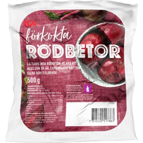 Förkokta rödbetor Klass 1