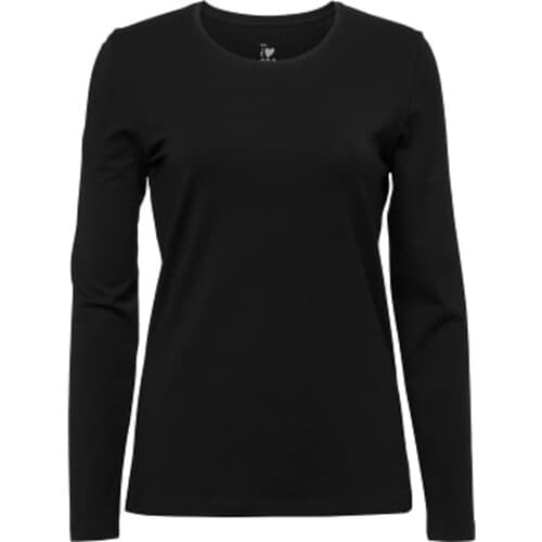 Topp med lång ärm Svart XL