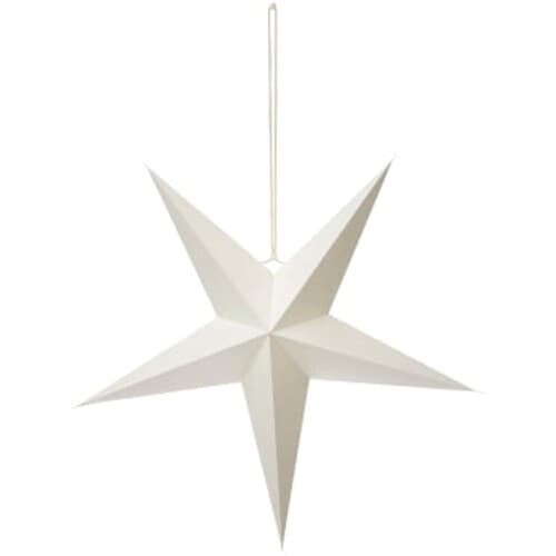 Stjärna 5 armad vit