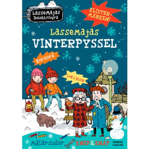 LasseMajas vinterpyssel med klistermärken