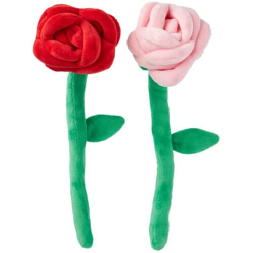 Plyschros röd/rosa sorterat