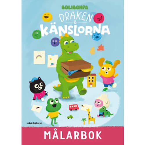 Draken och känslorna målarbok