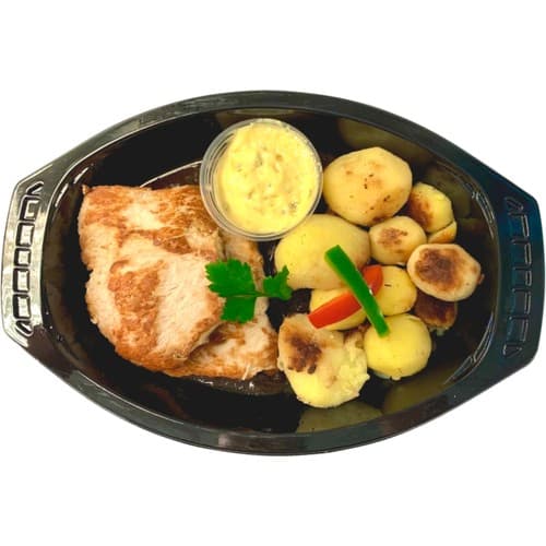 Fläsknoisette Med Bearnaisesås & Stekt Potatis