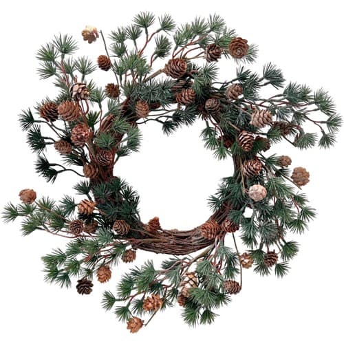 Krans lärkträd med kottar