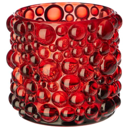 Bubble ljuslykta röd ICA