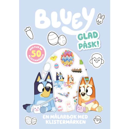 Glad påsk : En målarbok med klistermärken