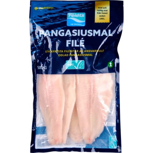 Fisk Pangasiusmalfilé Fryst