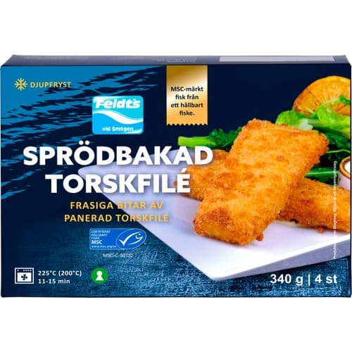 Torsk Sprödbakad Fryst