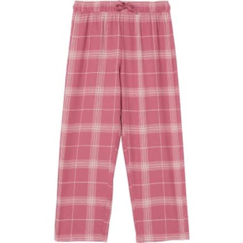 Flanellbyxa Rosa Bandet rosa 146/152