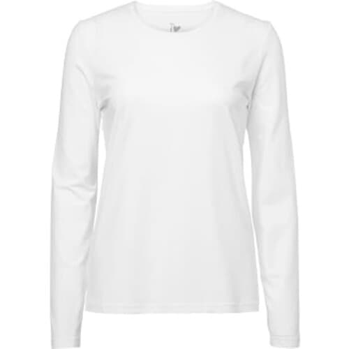 Topp med lång ärm Vit XXL