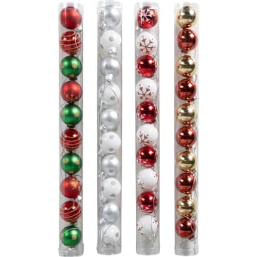 Julgranskulor 10-p (4 olika) ic Season