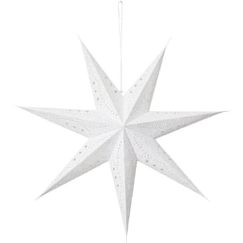 Stjärna Star Vit Glitter