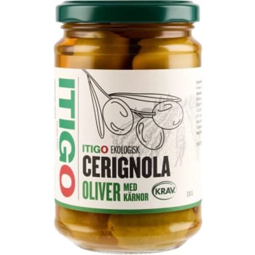 Oliver med kärnor Cerignola