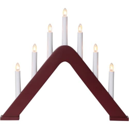 Elljusstake Jarve Röd 7 Ljus