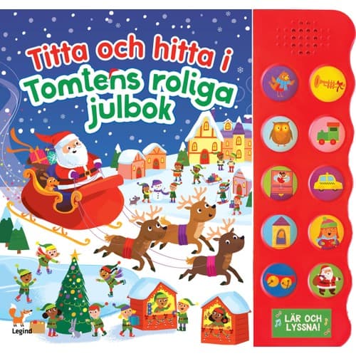 Titta och hitta i Tomtens roliga julbok : med 10 ljudknappar