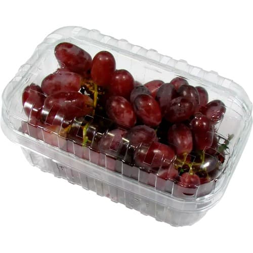 Druva i ask röd/blå