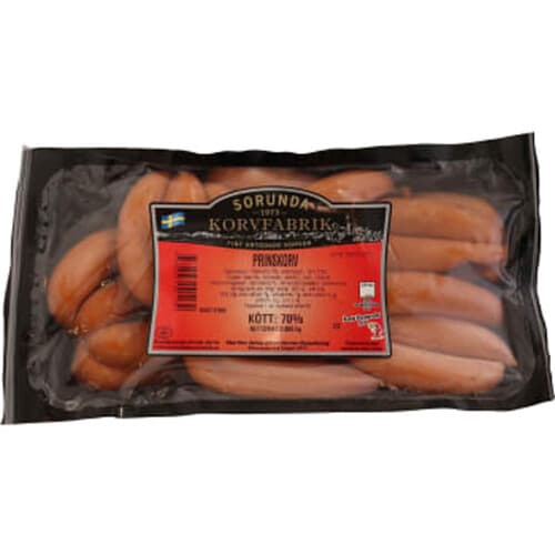 Prinskorv kötthalt fabrik