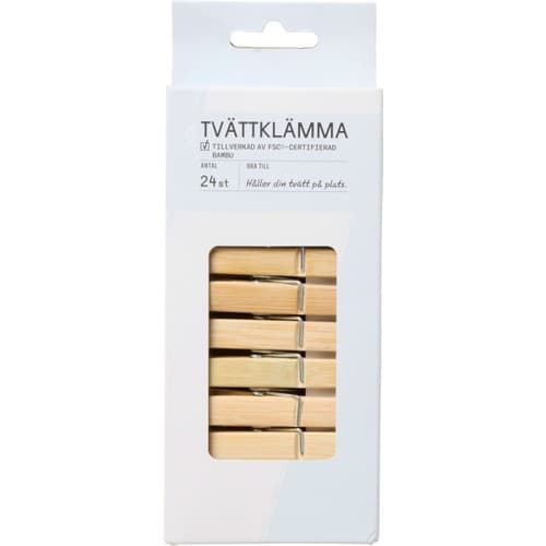 Tvättklämma i bambu