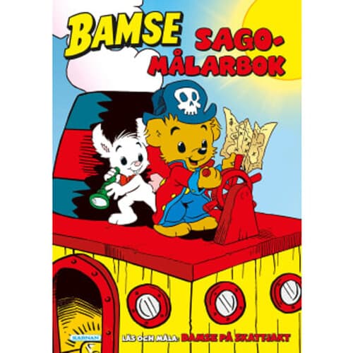 Sagomålarbok Bamse På skattjakt
