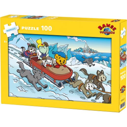 Pussel Bamse Vulkanön 100 bitar