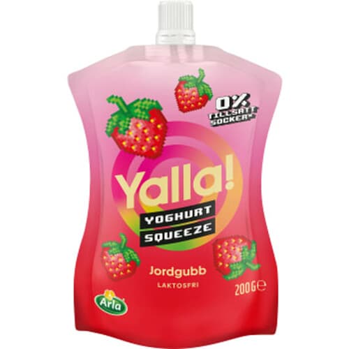 Drickyoghurt squeeze Jordgubb Laktosfri 3%