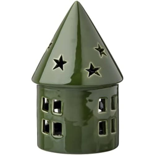 Lykta hus grön