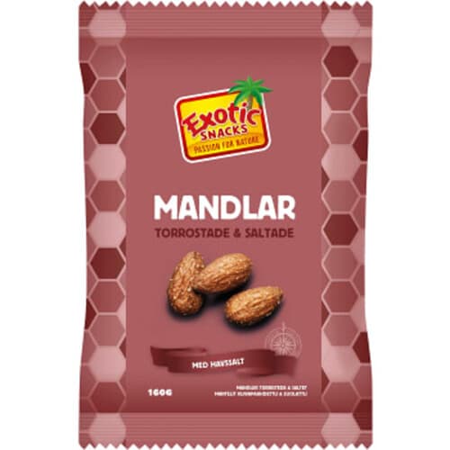 Mandlar torrostade & saltade