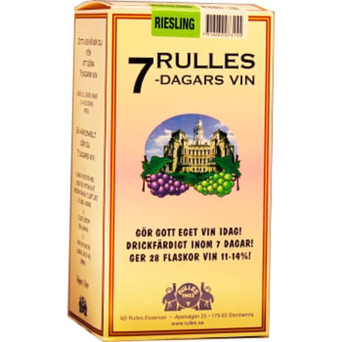 Vinsats Riesling 7 Dagars