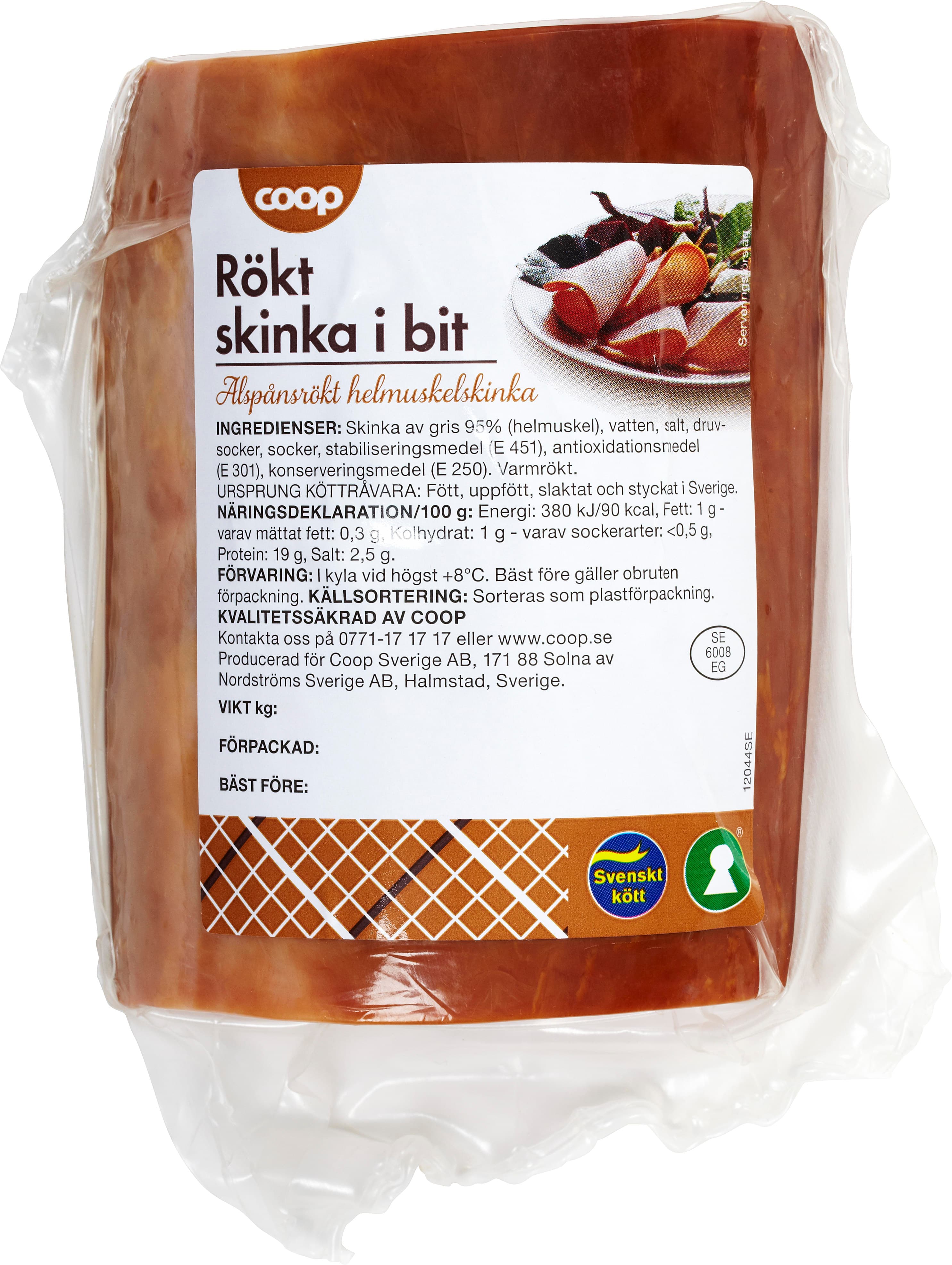 Skinka Rökt i Bit