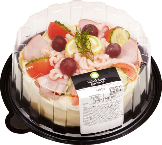 Smörgåstårta 2 Skinka & räkor