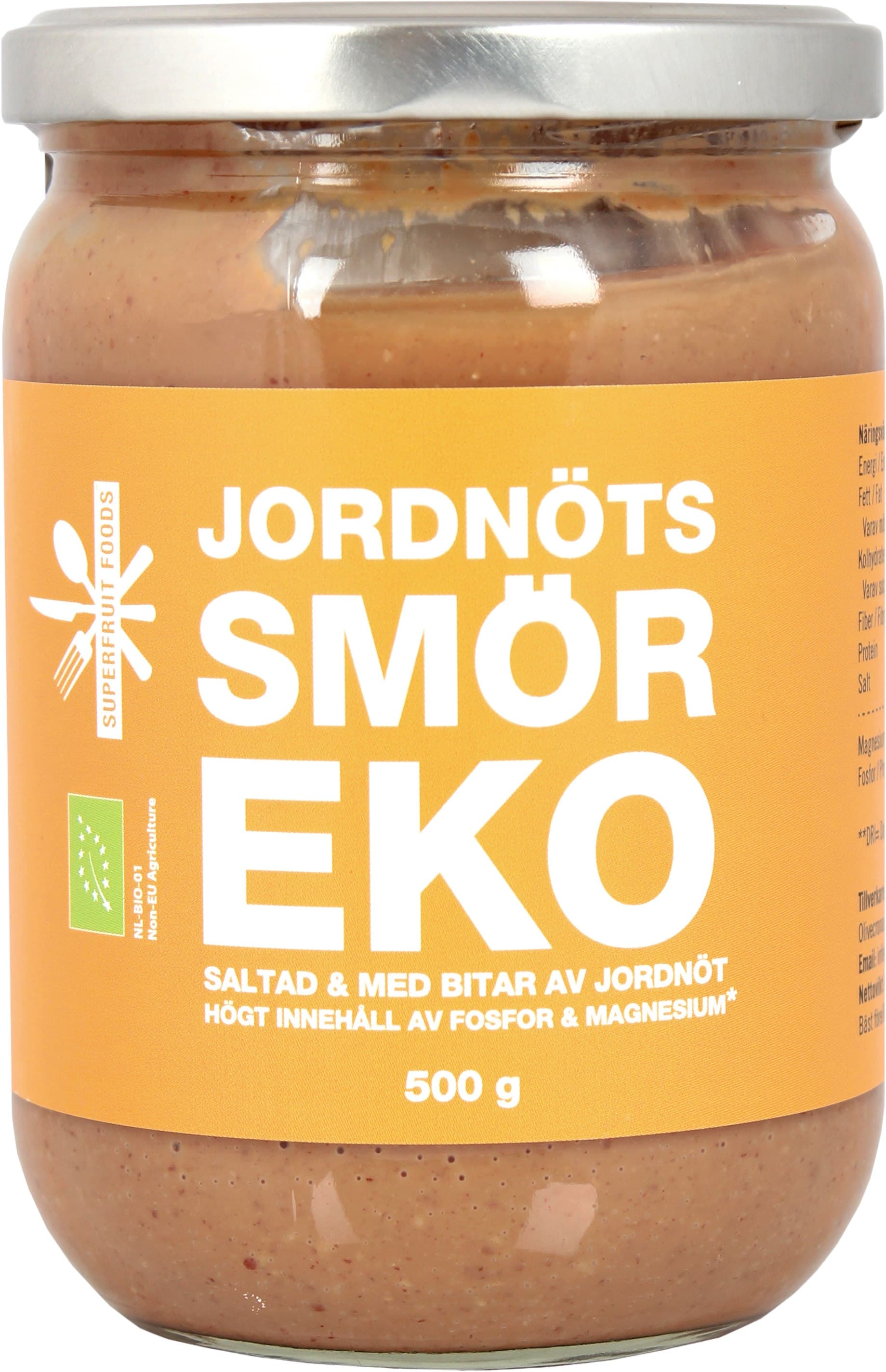 Jordnötssmör Crunchy Saltad EKO