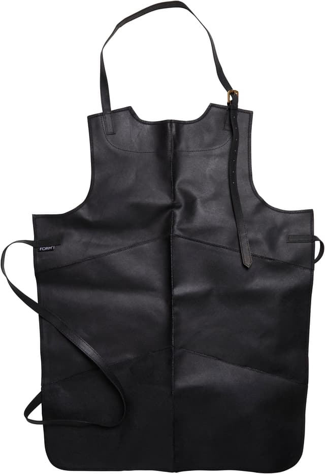 Skinnförkläde Svart