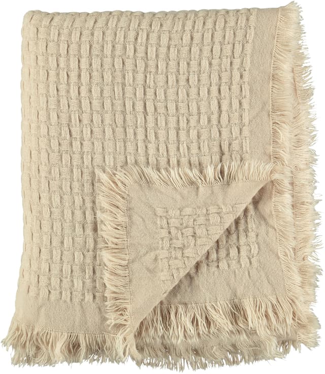 Pläd Braided Beige