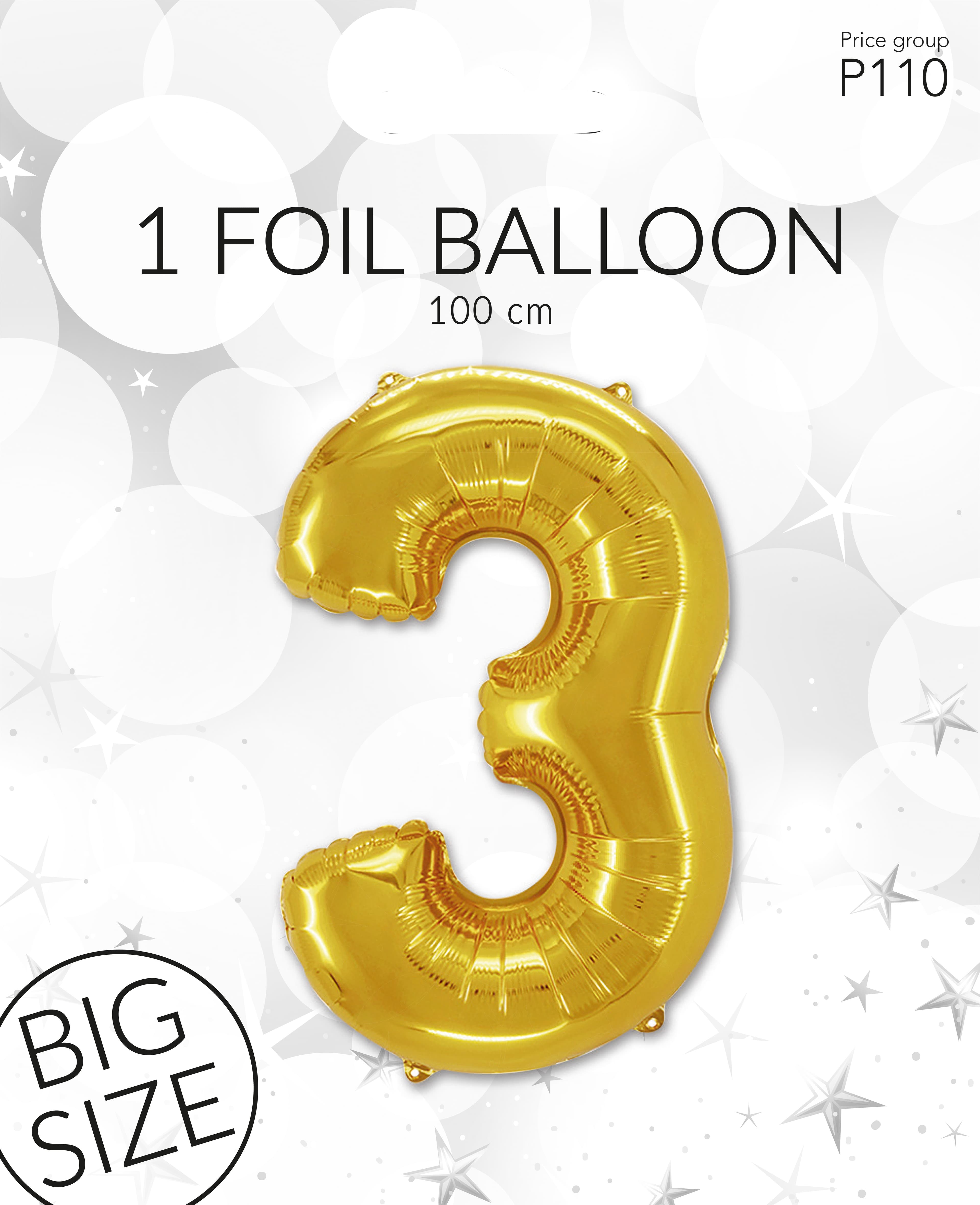 Folieballong Guld 3