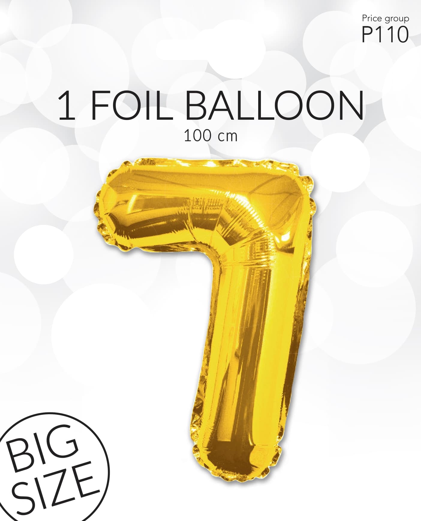 Folieballong Guld 7