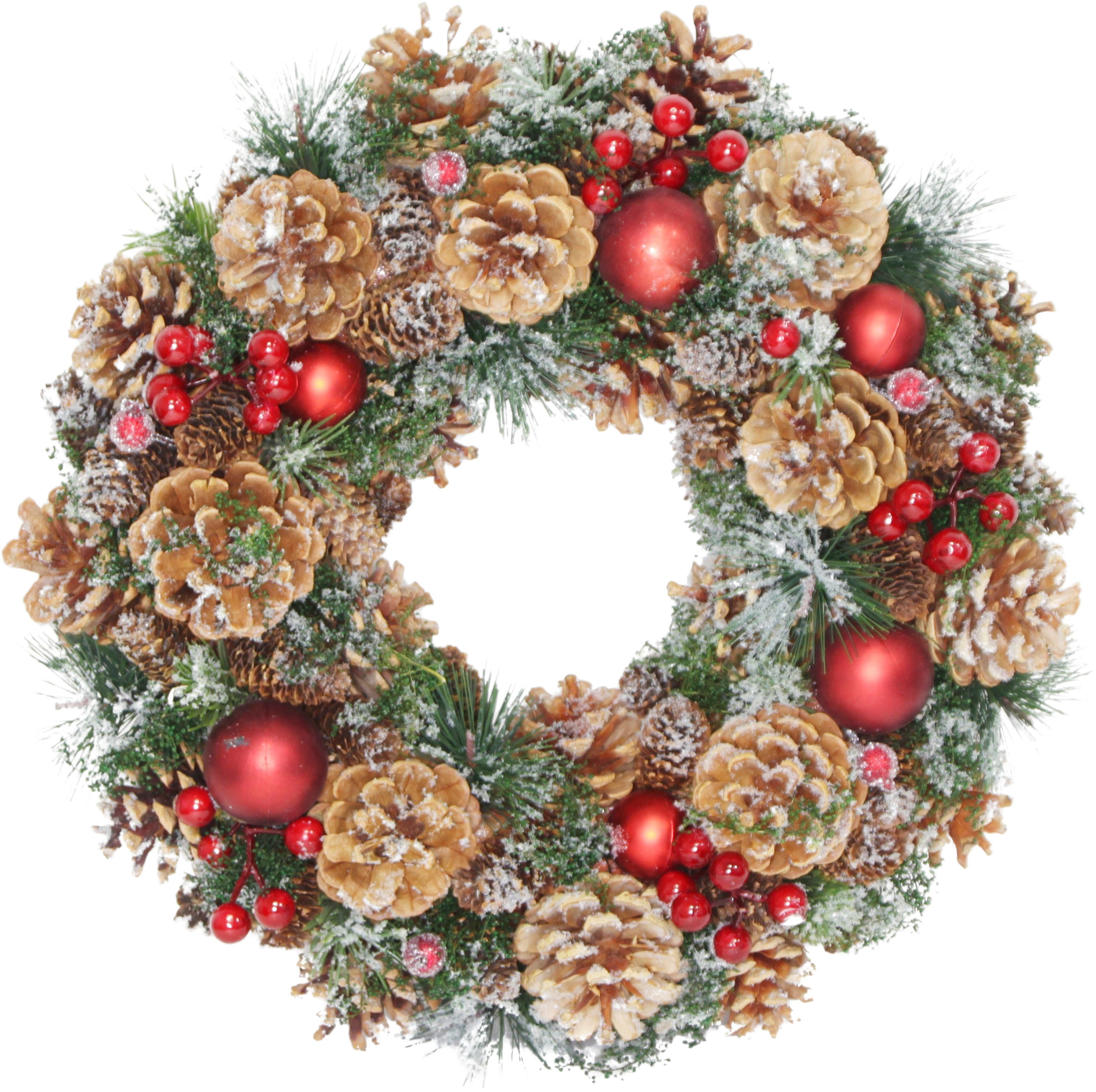 Krans m kottar & röda bär